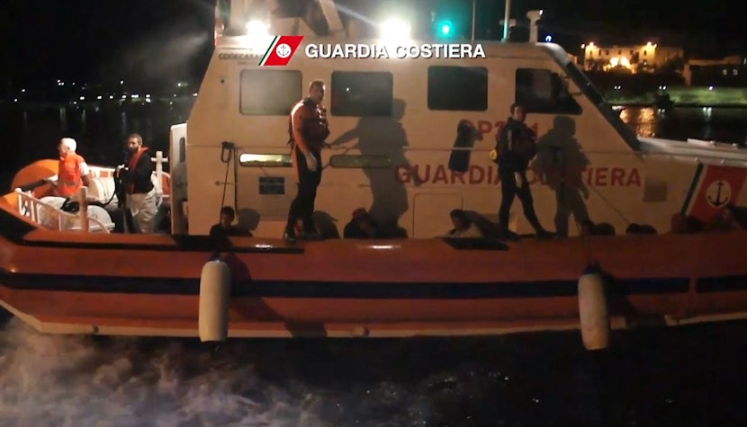 Migranți pe Lampedusa, în 2013