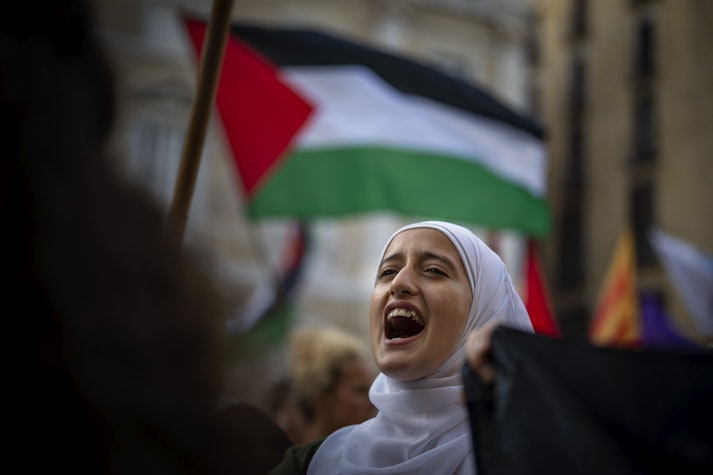 Protestatar palestinian