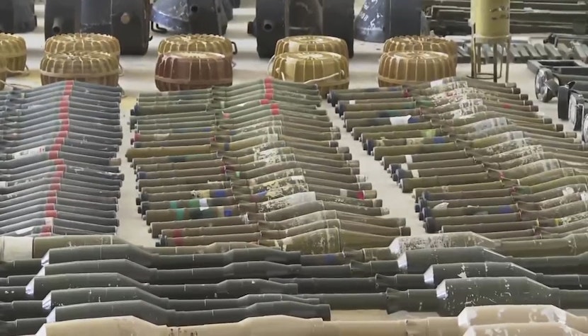 IDF a prezentat armele folosite de gruparea Hamas