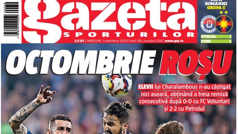 coperta gazeta sporturilor