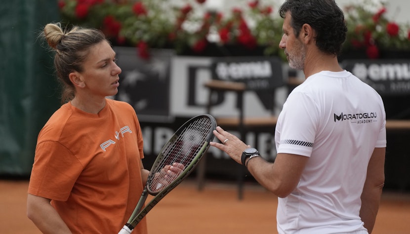 Patrick Mouratoglou și Simona Halep