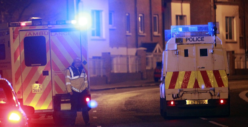 Poliţia din Irlanda a anunţat vineri că a arestat 34 de persoane după protestele violente de joi