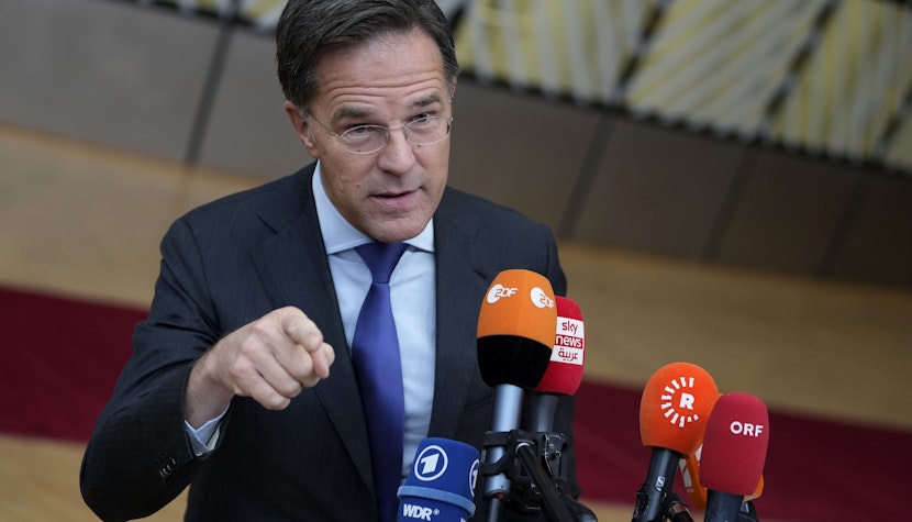 Premierul olandez în exerciţiu, liberalul Mark Rutte. Mark Rutte