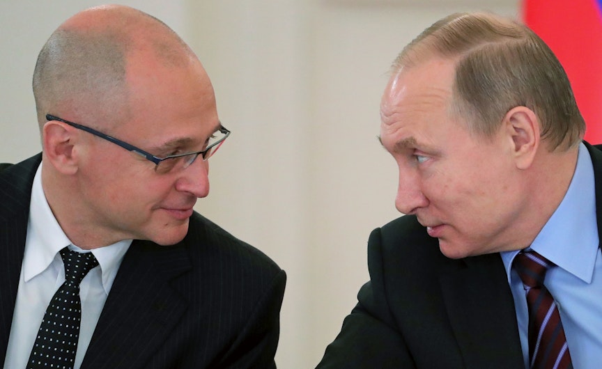Serghei Kiriienko alături de Vladimir Putin