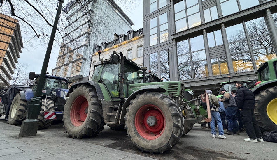 Fermieri pe străzile din Bruxelles