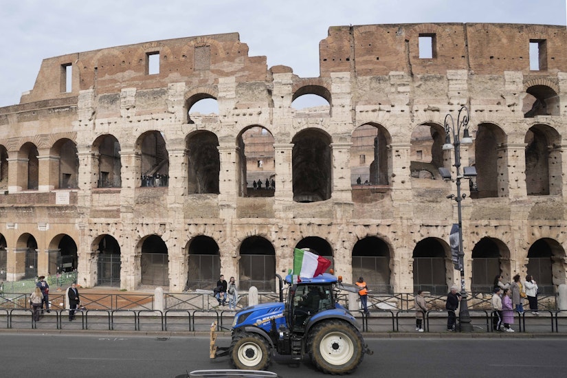 Proteste fermieri italieni