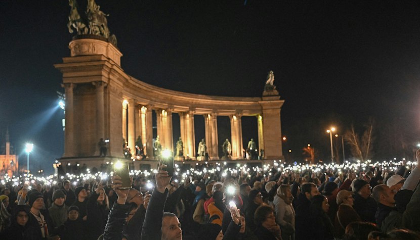 Protest cu peste 10.000 de oameni la Budapesta
