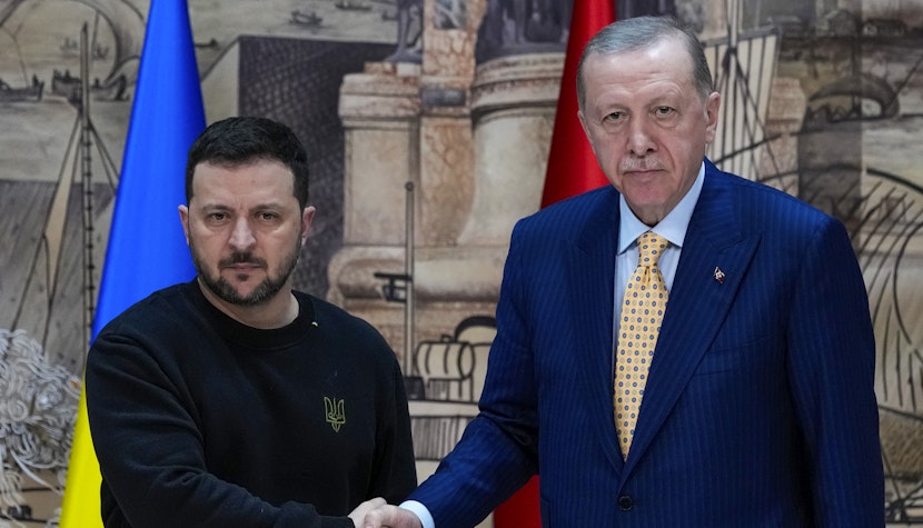 Recep Tayyip Erdogan și Volodimir Zelenski