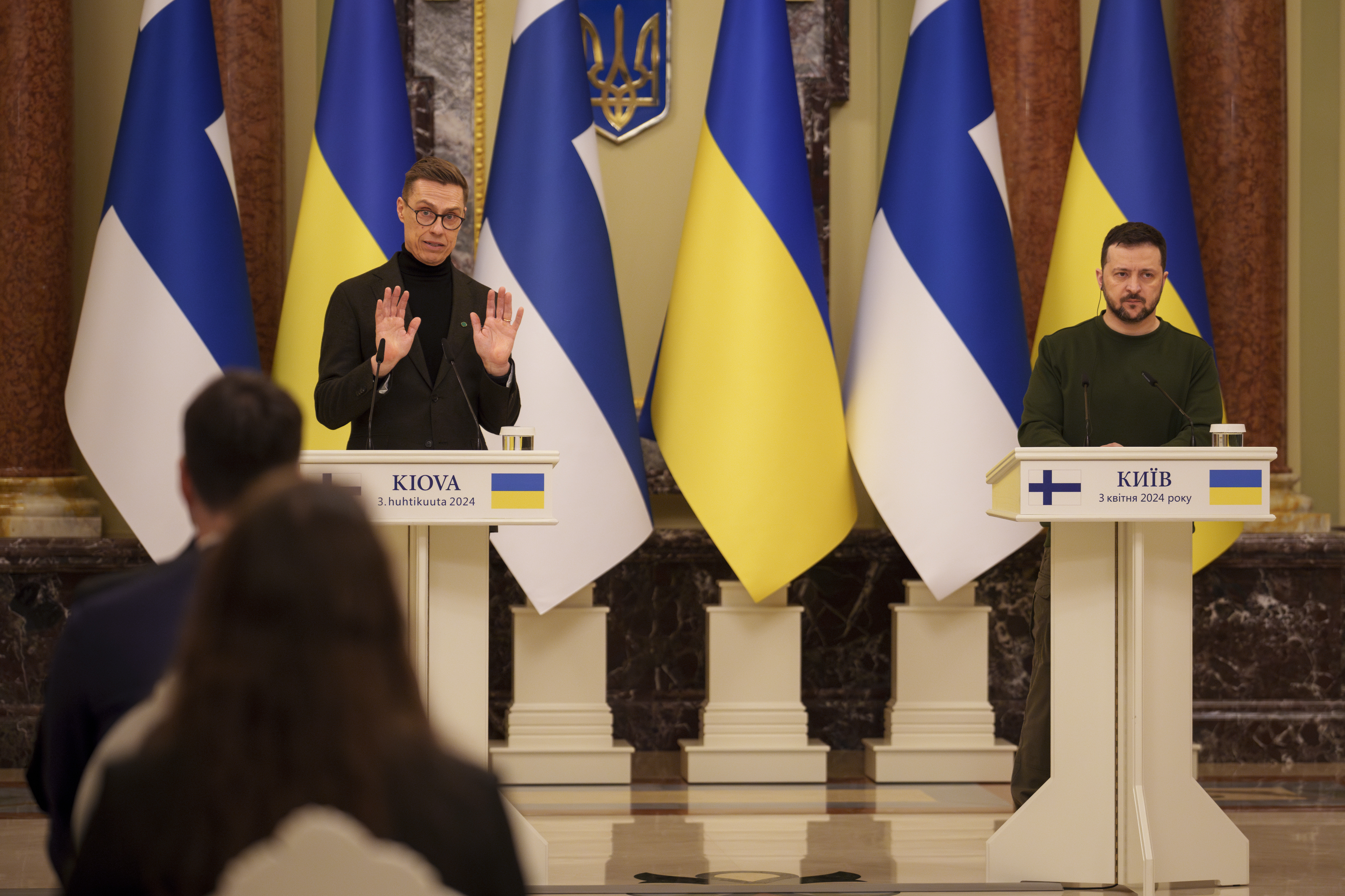 Alexander Stubb și Volodimir Zelenski