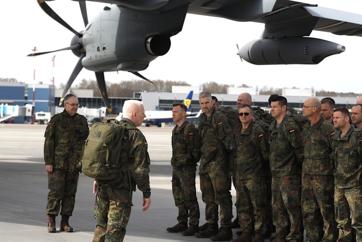 Militari germani pe aeroportul din Vilnius