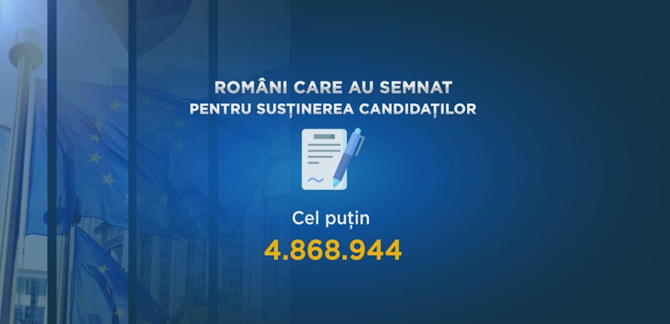 carton numar semnaturi pentru candidati europarlamentare