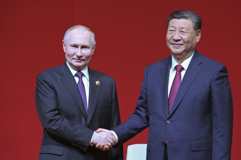 Vladimir Putin și Xi Jinping,