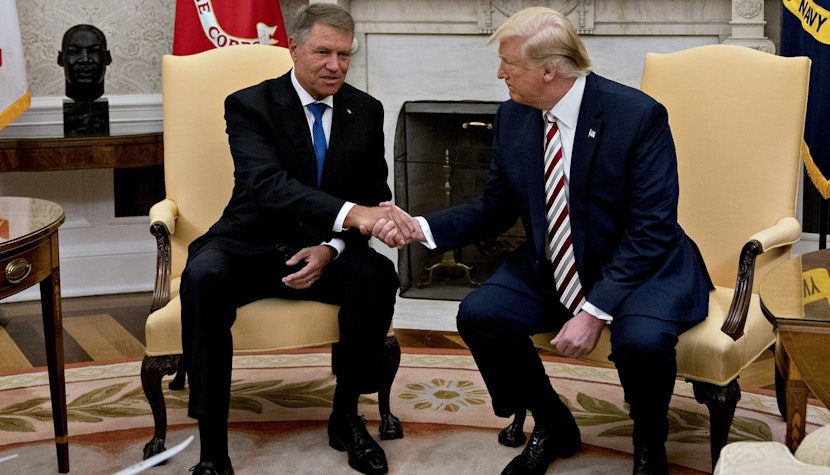 Klaus Iohannis, alături de Donald Trump