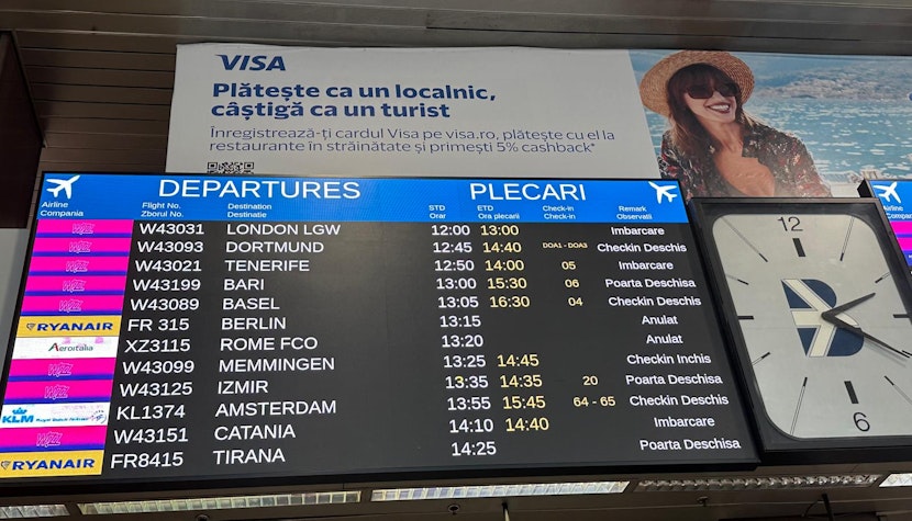 Întârzieri și pe Aeroportul Otopeni