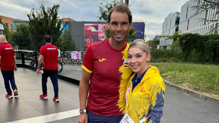 Bernadette Szocs cu Rafael Nadal