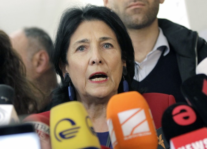 Salome Zurabişvili, președinta Georgiei