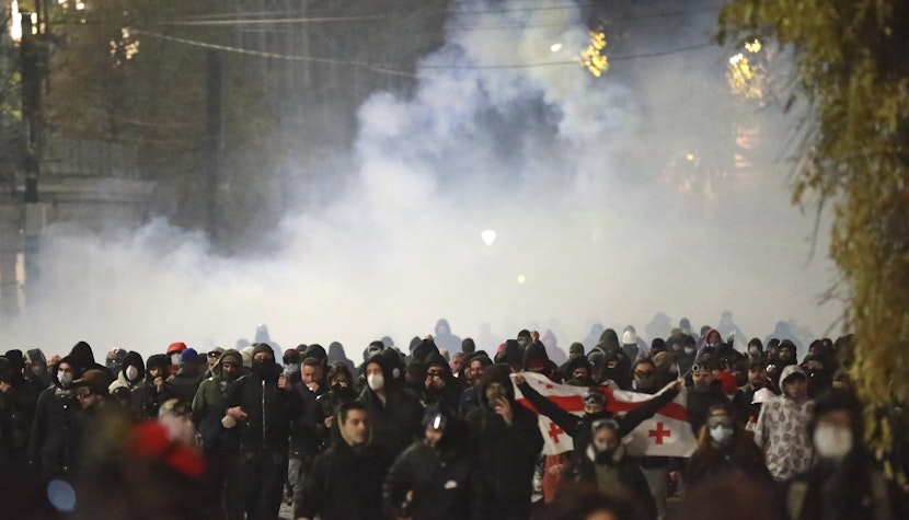 Proteste violente după alegeri, în Georgia proteste