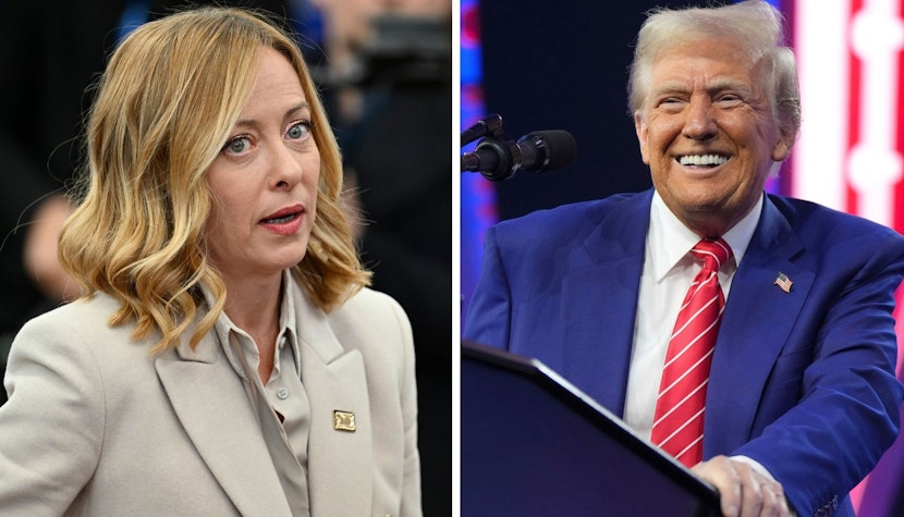 Vizită surpriză a premierului italian Giorgia Meloni la reşedinţa lui Donald Trump din Mar-a-Lago giorgia meloni, trump
