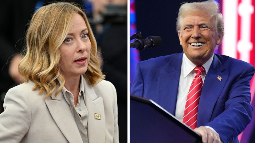 giorgia meloni, trump