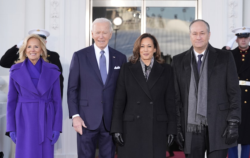 jill biden joe biden kamala harris și douglas emhoff