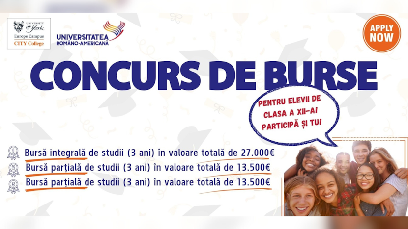 afiș concurs burse