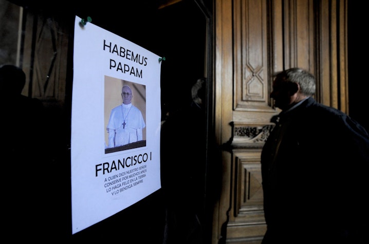 afis habemus papam papa francisc