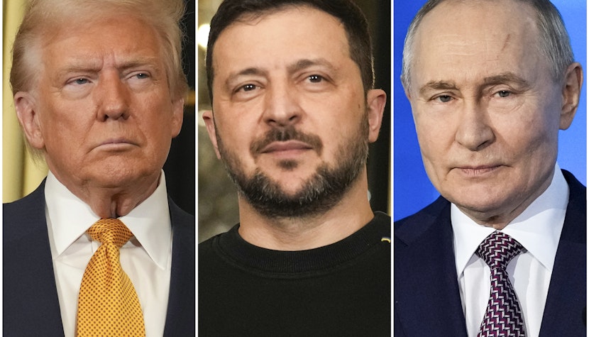 Trump, Zelenski, Putin