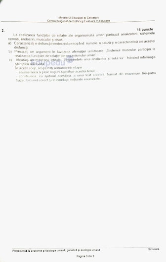 Subiectele la Logică la simulare Bac 2025
