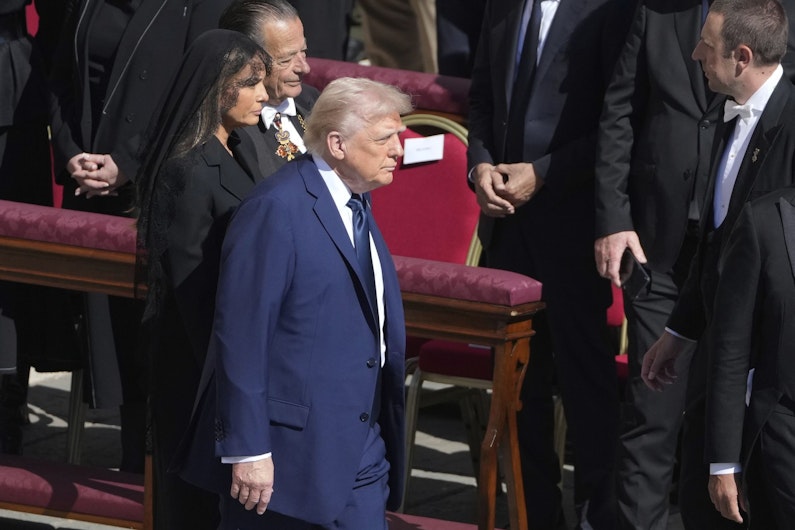 Donald Trump, la funeraliile Papei Francisc