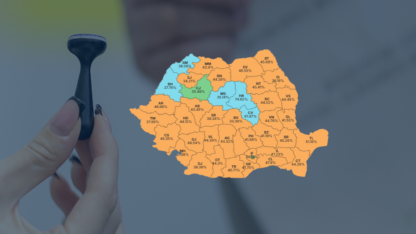 HARTA Rezultatelor la alegerile prezidențiale 2025 - primul tur.