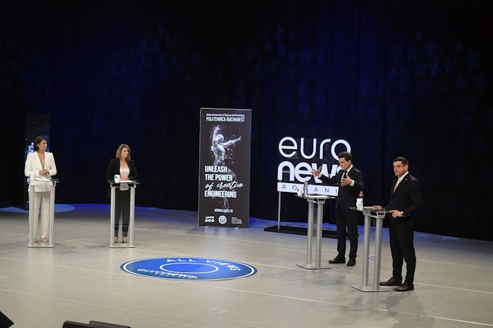 Dezbaterea George Simion - Nicușor Dan la Euronews România