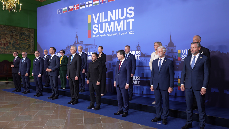 Președintele Nicușor Dan, alături de liderii occidentali prezenți la summitul B9 de la Vilnius