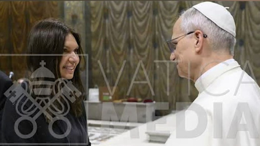 Simona Halep, întâlnire cu Papa Leon la Vatican