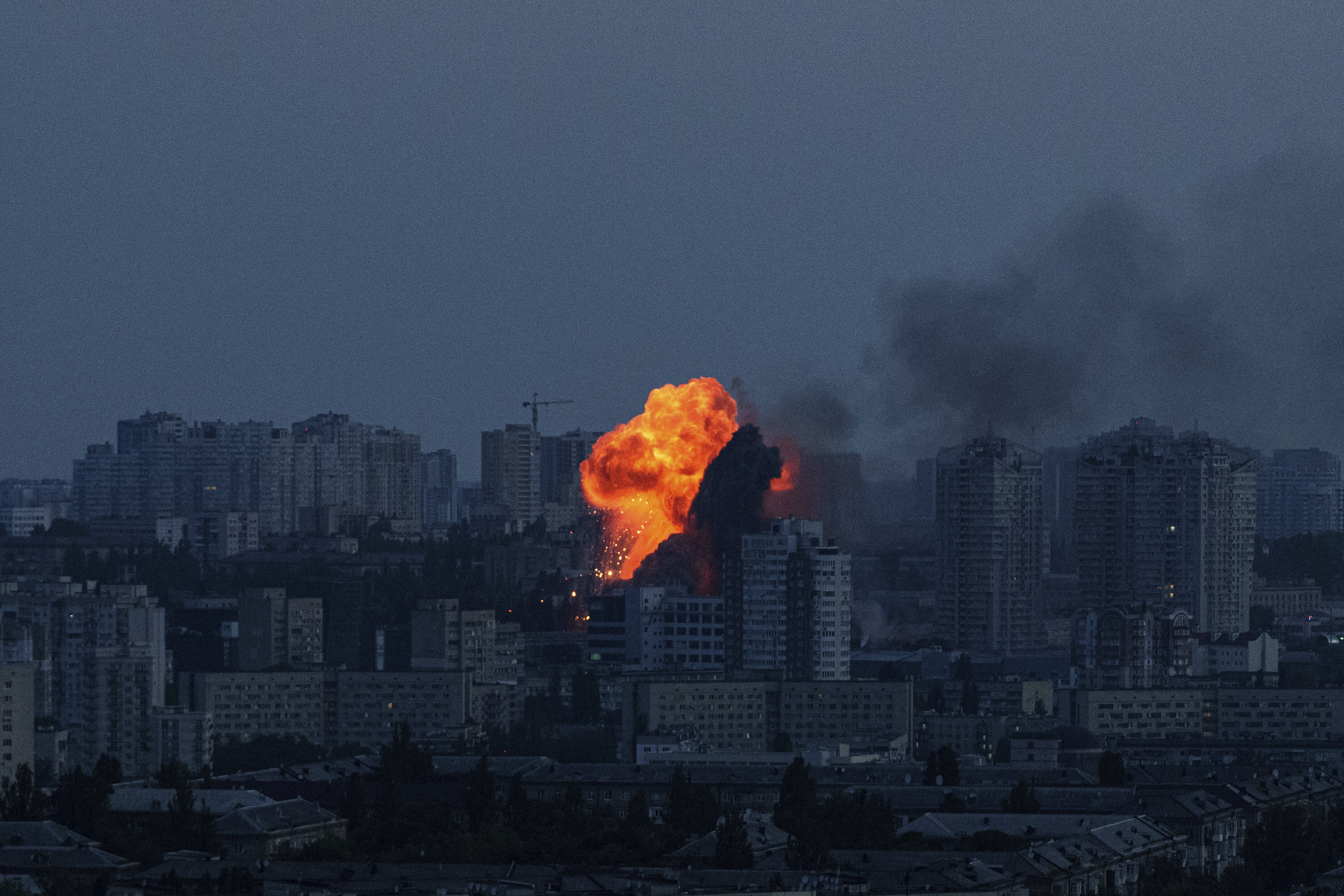 Explozie în Kiev, din cauza unui atac al Rusiei