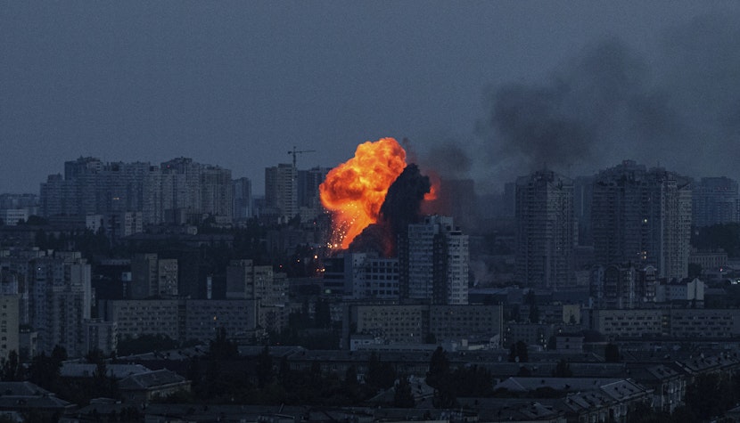 Explozie în Kiev, din cauza unui atac al Rusiei Explozie în Kiev, din cauza unui atac al Rusiei