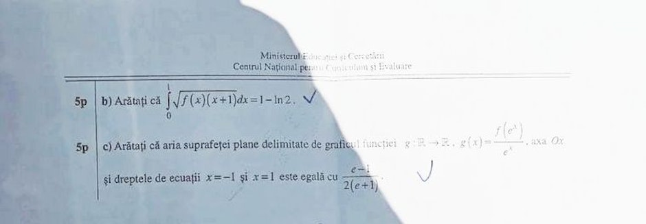 Subiecte Bac 2025 la Matematică, mate-info, pagina 2