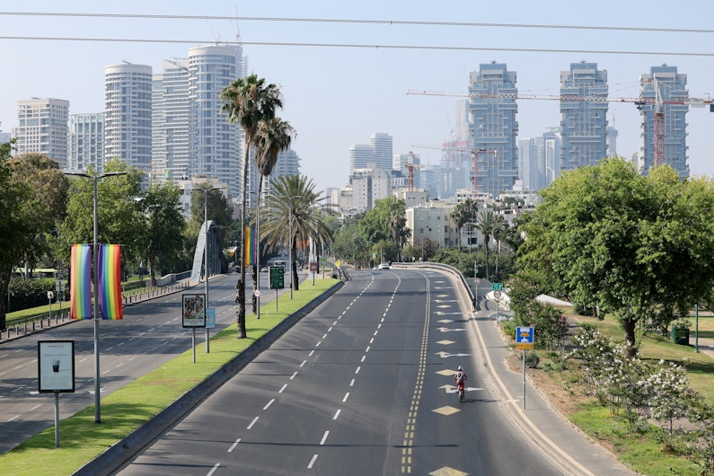 Tel Aviv pustiu după atacul asupra Iran