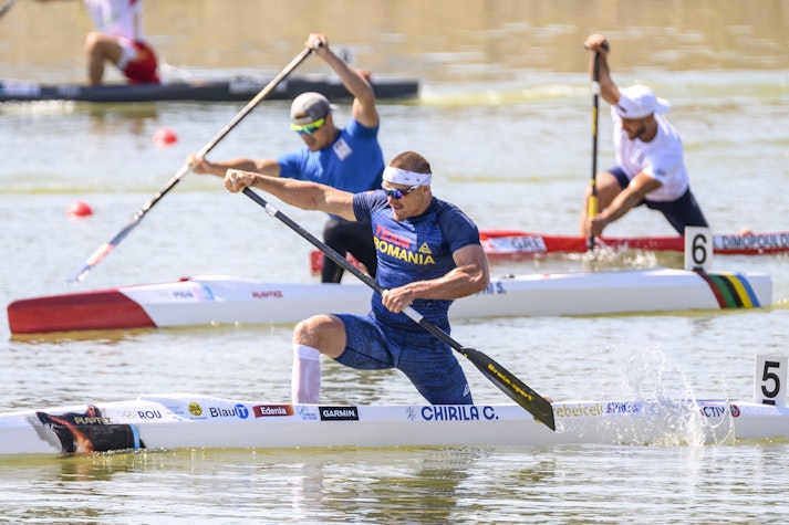 Cătălin Chirilă, în canoe, la Campionatele Europene de kaiac-canoe de la Racice (Cehia)