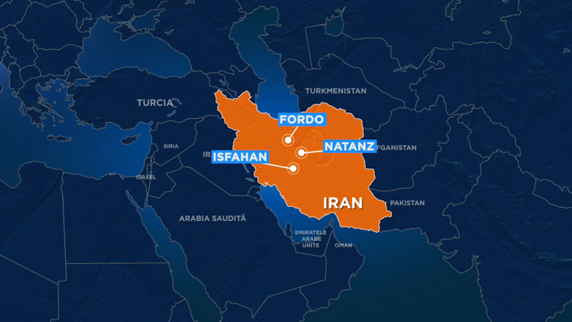 Harta siturilor nucleare din Iran