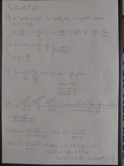 Rezolvarea subiectelor la Matematică la Evaluarea Națională 2025