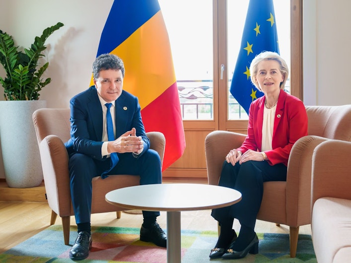 Nicușor Dan și Ursula von der Leyen