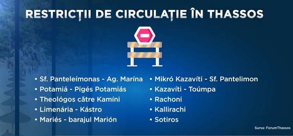 Restrictii în Thasos