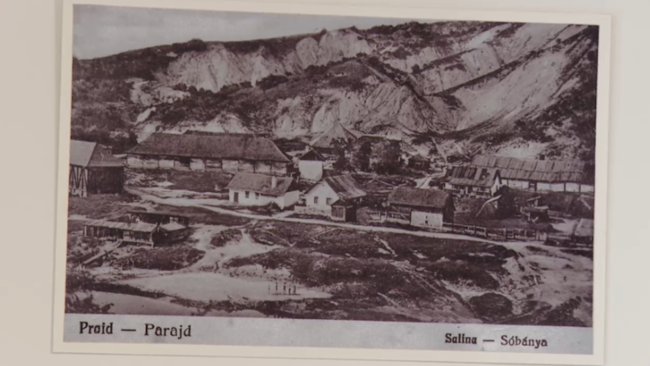 Poză veche cu zona Praid, găsită într-o pensiune.