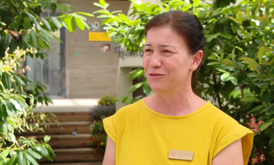 Melánia Kilyén, proprietara Expoziției cu fluturi.