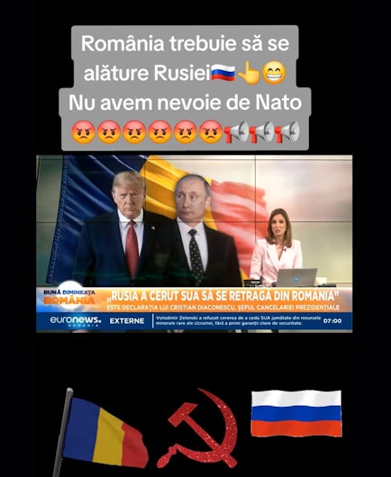 Captură video cu clipul distribuit de propagandiștii ruși