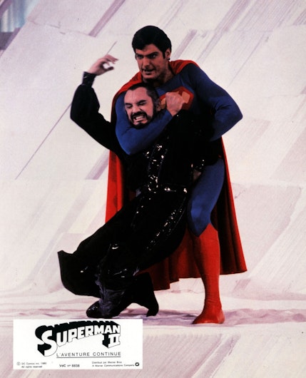 Terence Stamp, în filmul Superman 2 (1980) alături de Christopher Reeve