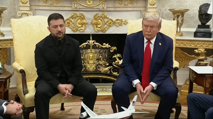 Donald Trump și Volodimir Zelenski, în Biroul Oval - august 2025