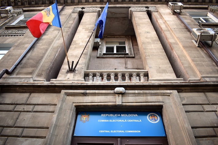 Sediul Comisiei Electorale Centrale din Chisinau, Republica Moldova
