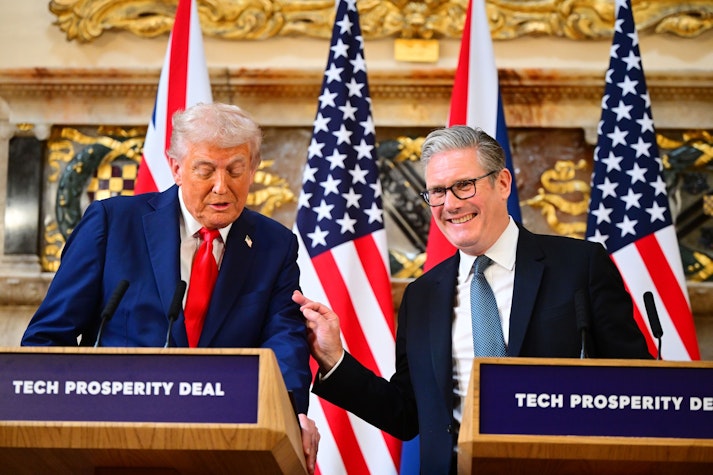Președintele american Donald Trump și premierul britanic Keir Starmer