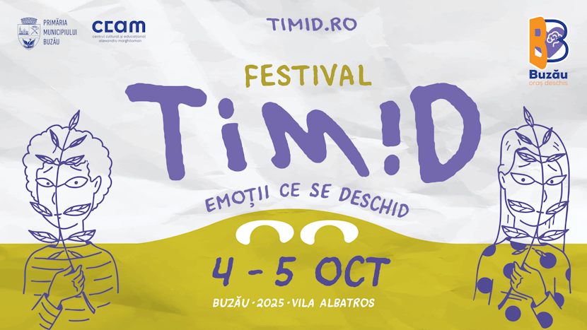 afișul festivalului TIM!D, cu sloganul „emoții ce se deschid”